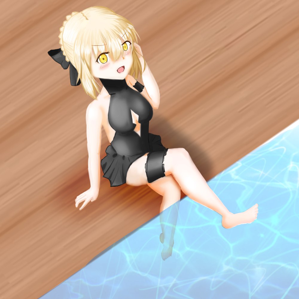 水着アルトリアオルタ