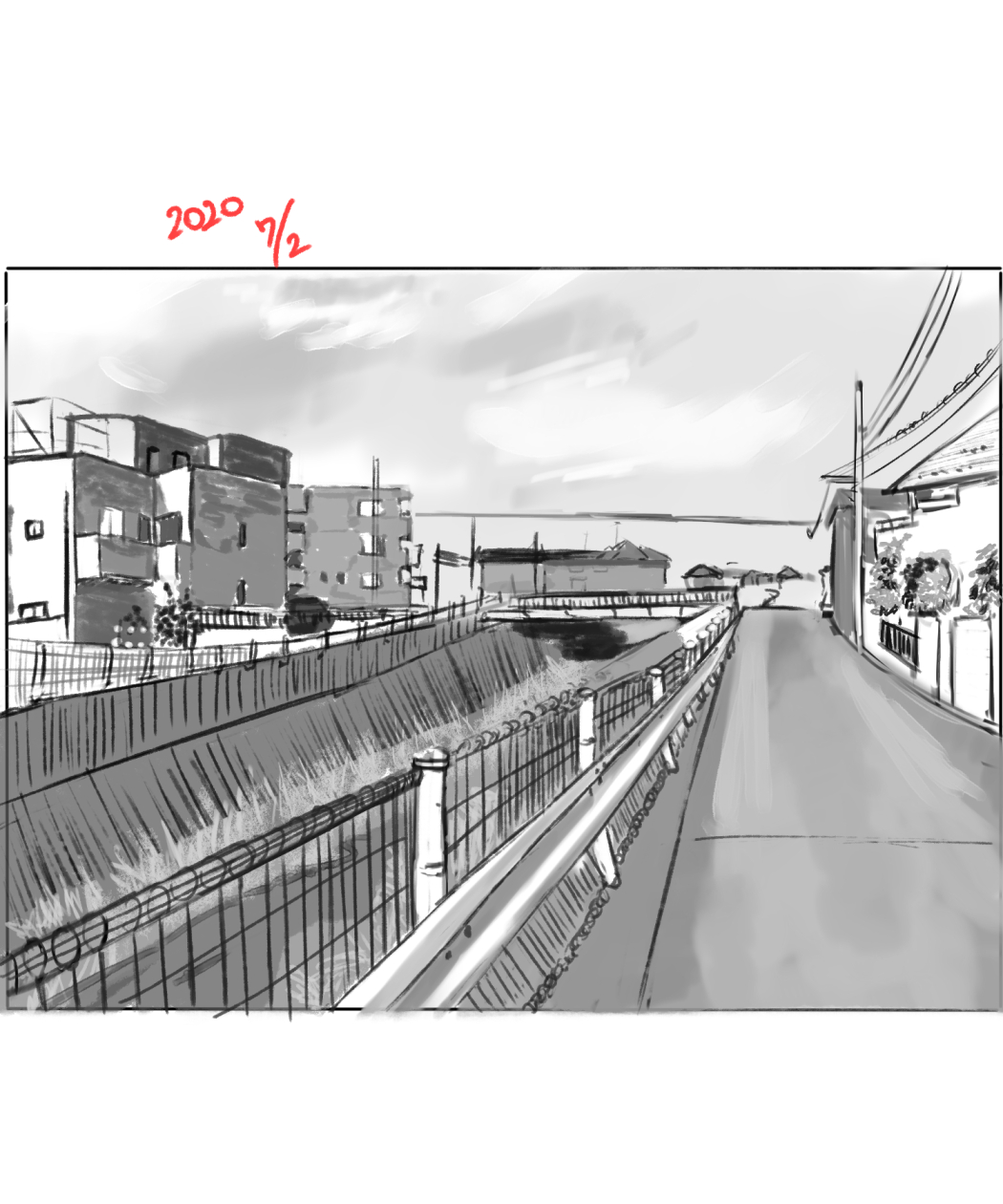 背景模写