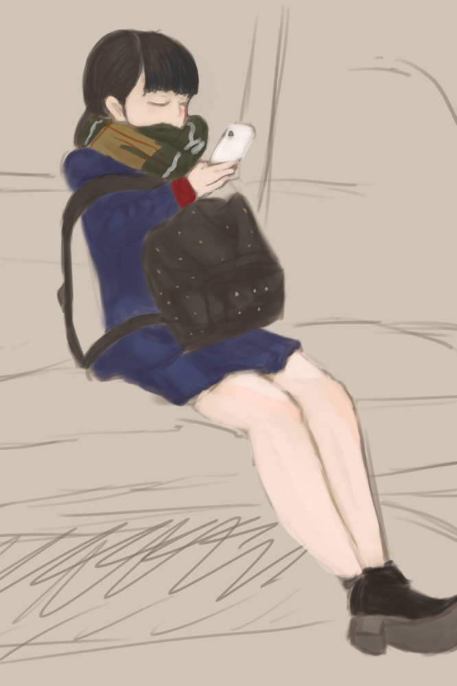 電車の女の子