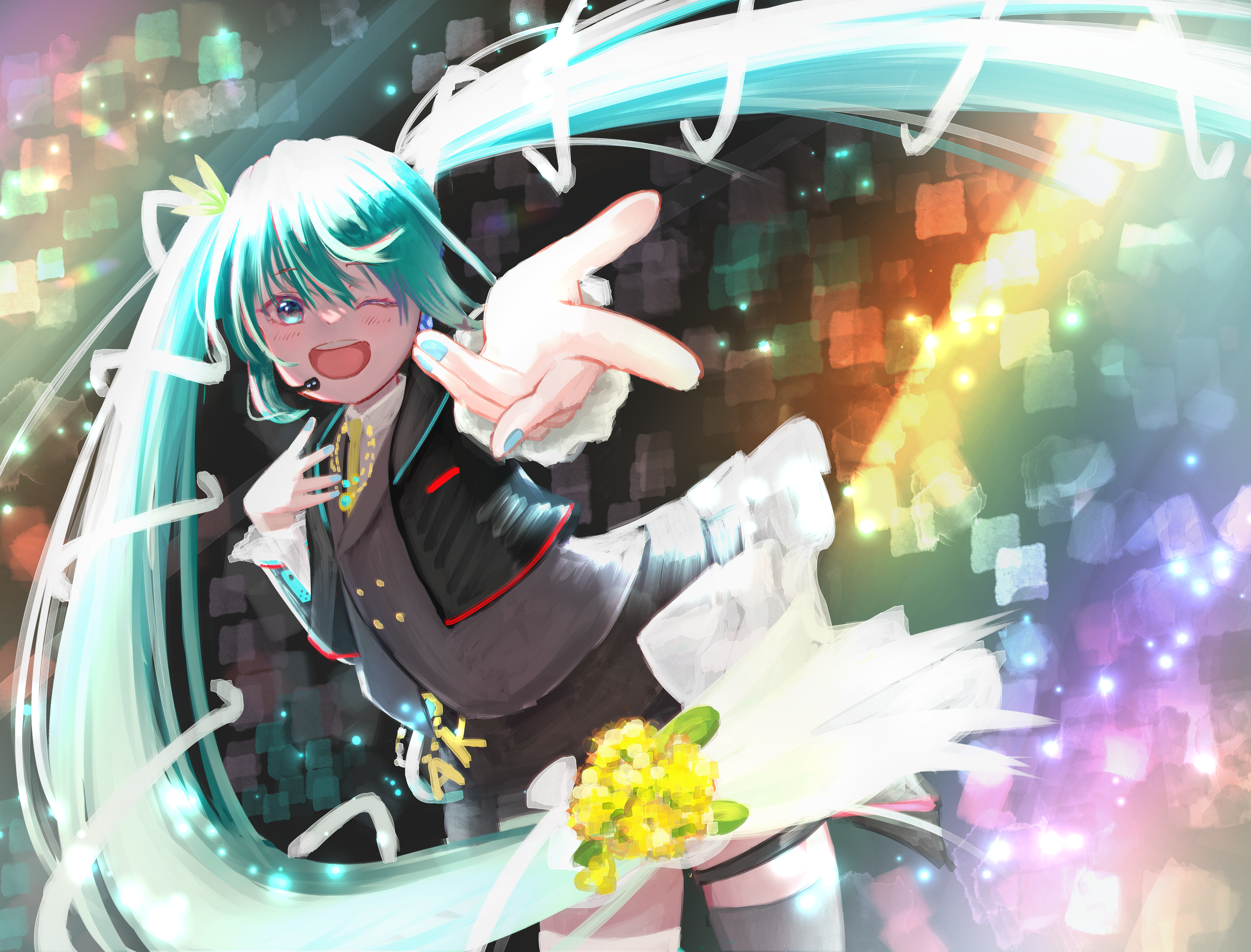 ウェディング初音ミク 3Dモデルとホーム画面アプリ